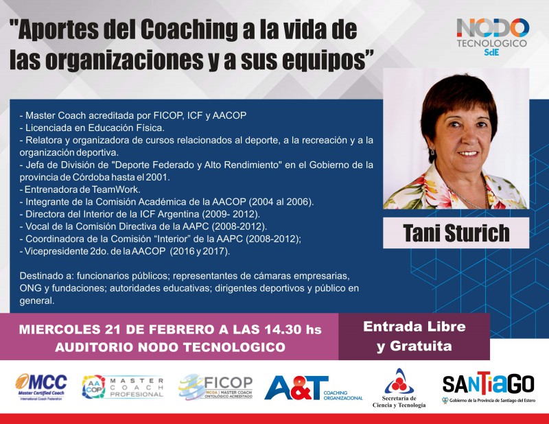 Invitacion: Conferencia Aportes del Coaching a la vida de las organizaciones y a sus equipos